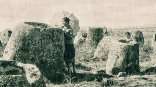 Imagen antigua de residentes locales en la Llanura de las Jarras